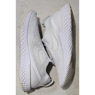 Photo of Nike Epic Phantom React Flyknit White Slip-On Running Shoes Women's 8.5 BV0415-1