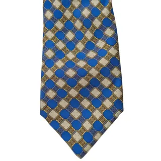 Photo of Highly Sought After Vintage Piaget 100% Silk Men's Multicolor Tie With Plaid Designs