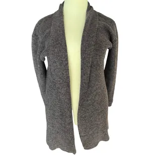 Photo of Eileen Fisher Wool Mohair Cardigan Womens Small Purple System Open Front
