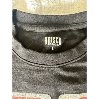 Photo of Brisco Brands T Shirt Men Large Black Rebel Rock Tour Eagle Graphic Print Cotton