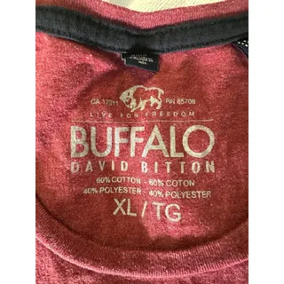 Photo of David Bitton Buffalo Live for Freedom T-Shirt Red Size XL