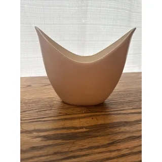 Photo of Lenox Pink Tulip Porcelain Vase Cresent Shape With Gold Trim Made In USA