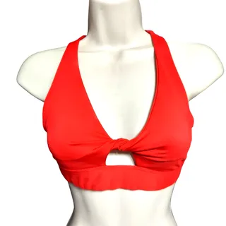 Photo of Victoria's Secret PINK Sport Ultimate Lightly Lined Red Twist Front Sports Bra