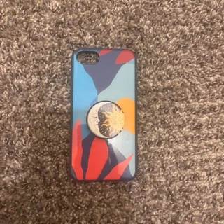 Photo of Multi coloured pop socket phone