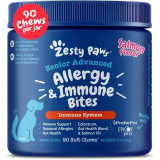 Photo of Zesty Paws Allergy & Immune Bites for Dogs – New (90 Soft Chews) Exp 2027