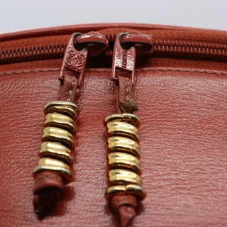 Photo of Loewe Leather Vanity Velazquez Twist Handbag Orange