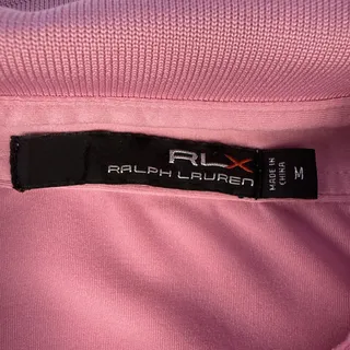 Photo of Ralph Lauren RLX Golf Performance Polo Pink Stretch Active Preppy Classic Fit M