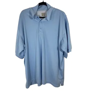 Photo of Men's Columbia PFG Button Up Polo Baby Blue XL Gorpcore Utility Fishing Outdoprs