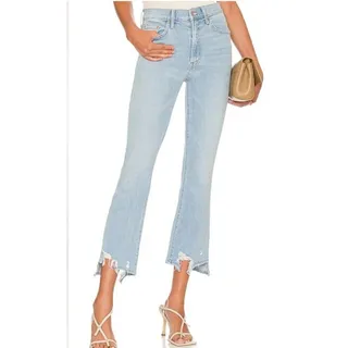 Photo of Mother The Insider Crop Step Chew Mentally Elsewhere Jeans, Size 27 