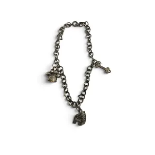Photo of Vintage Dog Charm Bracelet Silver Tone Doghouse Bone Paw Print Pet Lover
