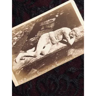 Photo of Rare Antique CDV - Pompeii Mummy - Carte de Visite - Archeology