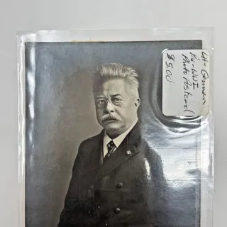 Photo of Pre-WWI German Real Photo Portrait Postcard RPPC Signed Inscribed