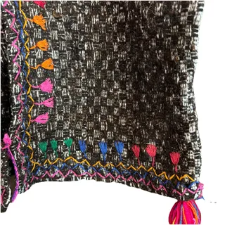 Photo of Vintage Handmade Wool hand loomed primative native american mayan aztec rug vest