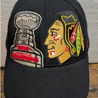 Photo of Vintage Chicago Blackhawks Zephyr Flex Hat Cap Embroidered M / L NHL Hockey