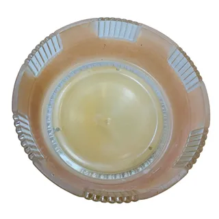 Photo of VTG Ceiling Light Fixture Base IBEW Union Label Glass Shade 1930s Vintage Ceiling Light Glass Shade Fixture Base As Is Parts Repair Lighting