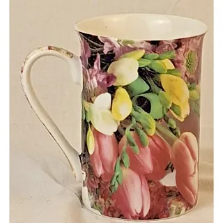 Photo of Creative Tops Chintz Fine China Mug Pink Tulip Floral Northamptonshire England