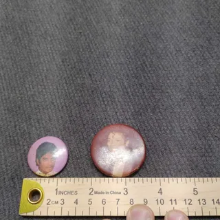 Photo of Michael Jackson Vintage Pin Buttons Lot 2 Music Memorabilia
