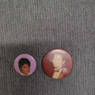 Photo of Michael Jackson Vintage Pin Buttons Lot 2 Music Memorabilia