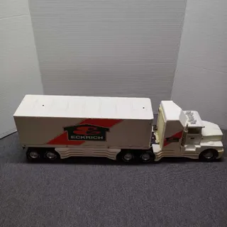 Photo of Vintage Nylint Eckrich Semi Truck Trailer Toy With Box Missing Stack