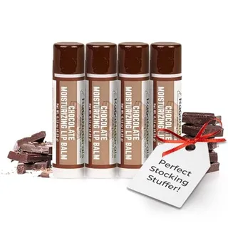 Photo of Chocolate Lip Balm – Cocoa Butter Beeswax Shea – 4 Pack