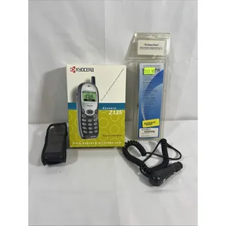 Photo of Kyocera 2135 Vintage Cell Phone With OG box, Manual, And Other Goodies! See Desc