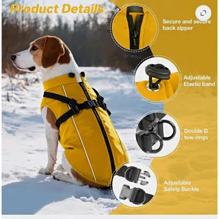 Photo of PcEoTllar brand, warm coat XL tag is actually tailored for small to medium dogs