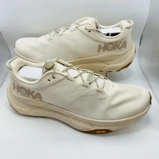 Photo of HOKA Transport Women's Commuter Sneakers Beige ‘Eggnog’ Vibram Shoes | Size 11 B