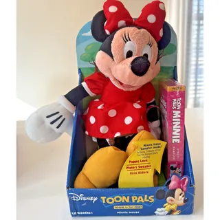 Photo of Disney Toon Pals Minnie Mouse Plush Set Toy Accessories NEW In Box