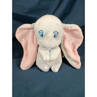 Photo of Ty Sparkle Disney Dumbo Elephant Plush Blue Pink Ears Stuffed Animal