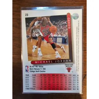 Photo of Michael Jordan 1993-1994 Upper Deck #23 - Chicago Bulls - NBA