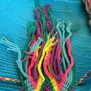 Photo of Wayuu Mochila Turquoise Woven Bag