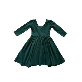 Photo of Alice + Ames Hunter Green 3/4 Sleeve Ballet Dress Size 4T
