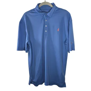 Photo of Johnnie-O Prep-Formance Blue Golf Polo Oakmont Country Club Size Medium