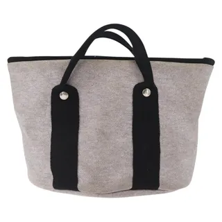 Photo of Hermes Canvas Sac x Bichette Handbag Gray