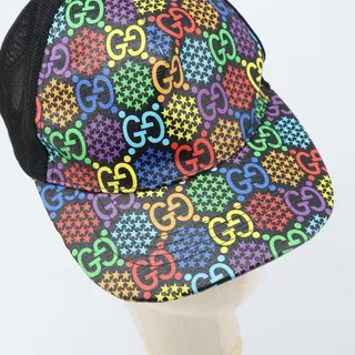 Photo of Gucci GG Psychedelic Coated Canvas Cap Multicolor