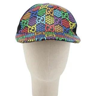 Photo of Gucci GG Psychedelic Coated Canvas Cap Multicolor