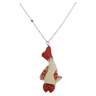 Photo of Prada Clownfish Motif Necklace Ag925 Gold Tone