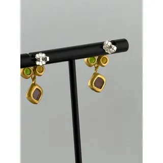 Photo of Michael Vincent Michaud 18K Gold Plated Droplets Earrings