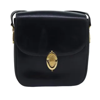 Photo of Celine Leather Shoulder Bag Black