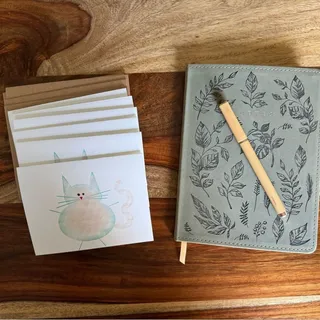 Photo of Greeting Cards Set of 6 Cute Cat Lover Cards Stationery Custom Handcrafted Notes