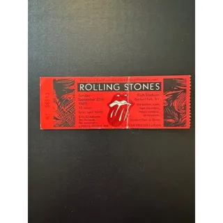 Photo of Vintage The Rolling Stones Concert Ticket Stub 09/27/1981 Rich Stadium Buffalo