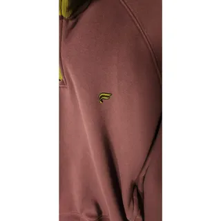 Photo of Fila Mens 2XL 1/4 Zip Pullover Sweatshirt Plum Olive Green Neckline Athletic