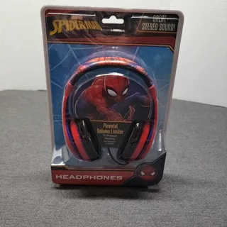 Photo of Marvel Spider-Man Kid Headphones Parental Volume Limiter Stereo Sound New Sealed