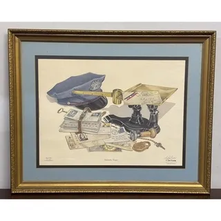 Photo of C. Don Ensor "Sincerely Yours" Vintage Framed Art Print