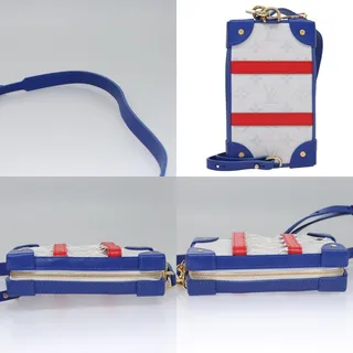 Photo of Louis Vuitton Lvxnba Taigarama Soft Trunk Phone Box Bag White