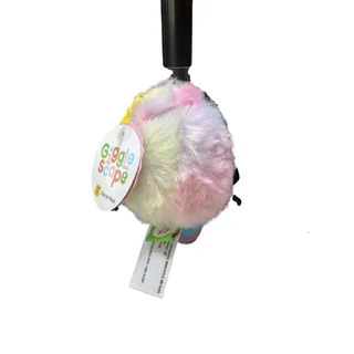 Photo of Giggle Scape Cotton Candy Clip-On Plush Pastel Rainbow
