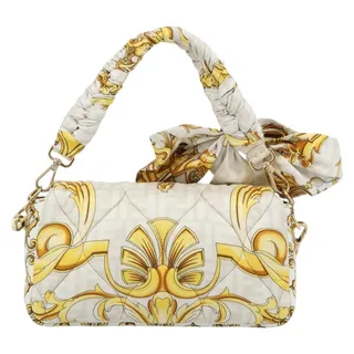 Photo of Fendi Zucca Mamma Baguette Shoulder Bag Beige
