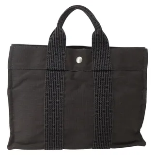 Photo of Hermes Canvas Her Line PM Handbag Gray
