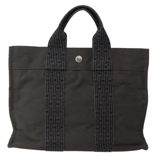 Photo of Hermes Canvas Her Line PM Handbag Gray