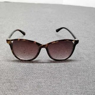 Photo of Lucky Brand Tortoise Cat Eye Sunglasses for Women Brown Gradient Len UV Protect.